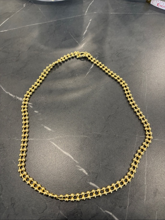 Uncommon James Jewelry - Uncommon James Polished Gold Beaded Link Necklace